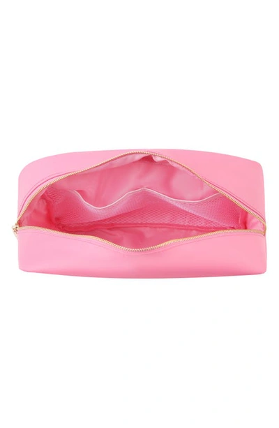 Shop Bloc Bags Extra Large Kiss Cosmetic Bag In Bubblegum Pink