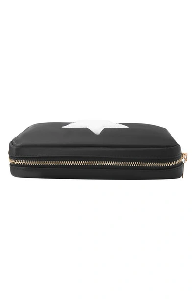 Bloc Bags Medium Star Cosmetics Bag In Black/ White