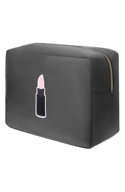 Shop Bloc Bags Extra Large Kiss Cosmetic Bag In Black