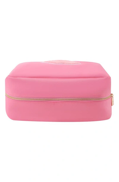 Shop Bloc Bags Extra Large Kiss Cosmetic Bag In Bubblegum Pink