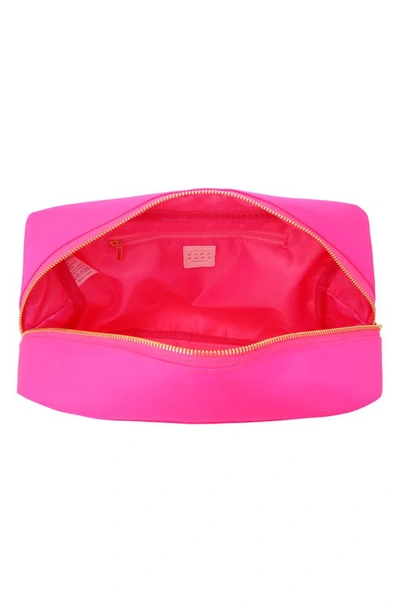 Bloc Bags Xl Heart Patch Cosmetic Bag With Insert In Hot Pink