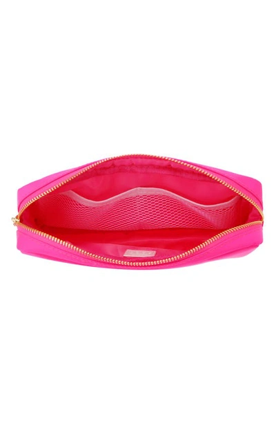 Shop Bloc Bags Medium Flamingo Cosmetic Bag In Hot Pink