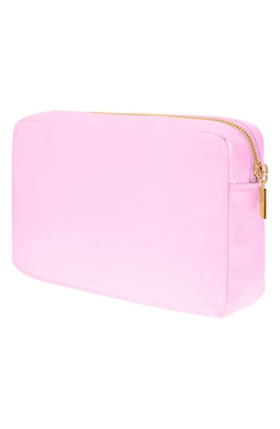 Shop Bloc Bags Medium Lipstick Cosmetic Bag In Baby Pink