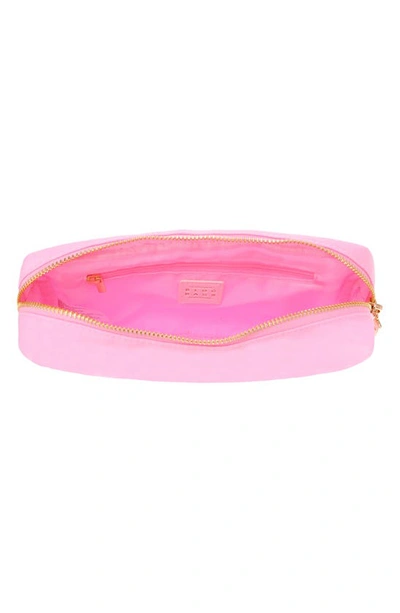 Shop Bloc Bags Medium Lipstick Cosmetic Bag In Baby Pink