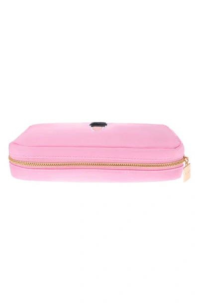 Shop Bloc Bags Medium Lipstick Cosmetic Bag In Baby Pink