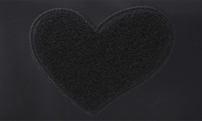 Bloc Bags Medium Heart Cosmetic Bag In Black/ Black
