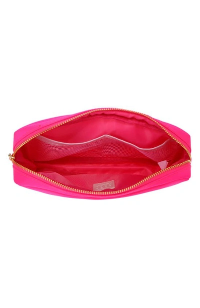 Bloc Bags Medium Lightening Bolt Cosmetics Bag In Hot Pink