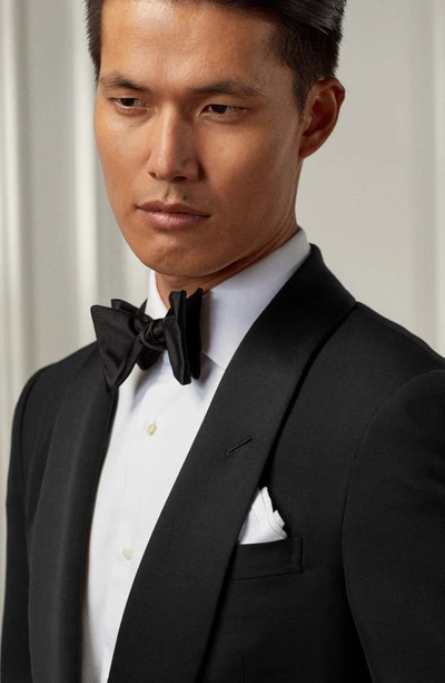 Ralph Lauren Men's Gregory Barathea Wool Shawl Tuxedo In Black