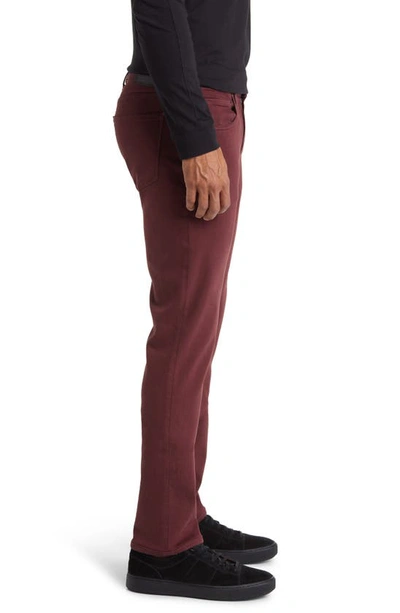 Shop Paige Federal Transcend Slim Straight Leg Jeans In Sunset Wine