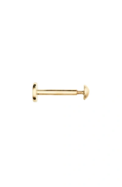 Monica Vinader Nura Mini Pebble Single Labret Stud Earring In Gold