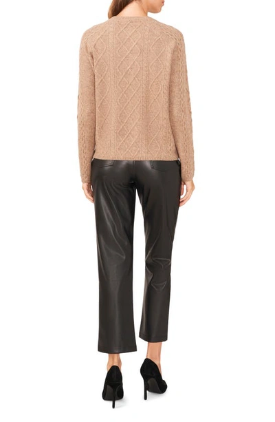 Shop Halogen Mixed Stitch Sweater In Taupe