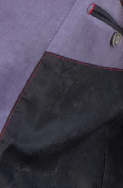 Robert Graham Lubrano Tailored Fit Printed Blazer In Plum