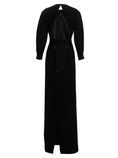 Shop Saint Laurent Armure Lourd Dresses Black