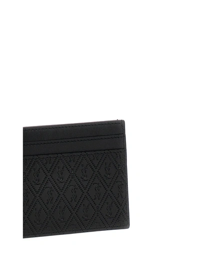 Shop Saint Laurent Le Monogramme Wallets, Card Holders Black