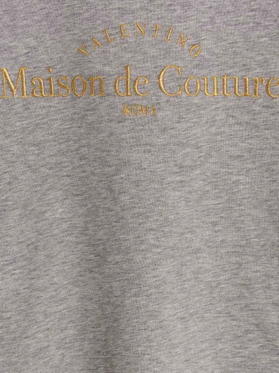 Shop Valentino Maison De Couture T-shirt Gray