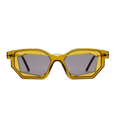 Shop Kuboraum Sunglasses In Brown
