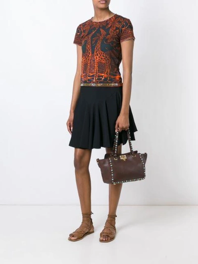 Shop Valentino Giraffe Print T-shirt