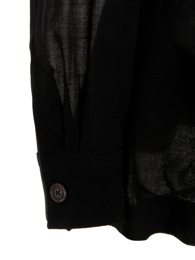 Shop Ferragamo Wool Blend Jacket Casual Jackets, Parka Black