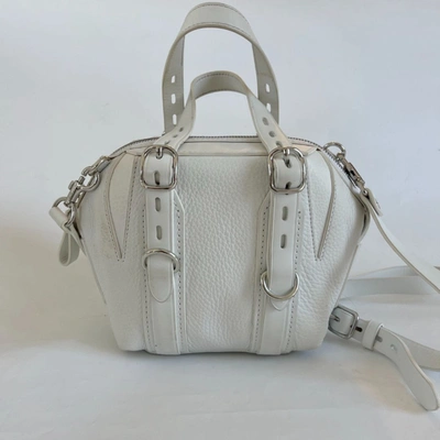 Pre-owned Alexander Wang White Textured Leather Box Bag