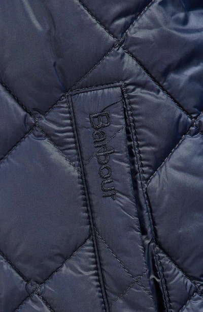 Barbour Liddesdale Quilted Bomber Jacket In Navy