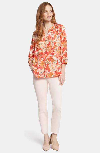 Shop Nydj Pintuck Blouse In Bayview