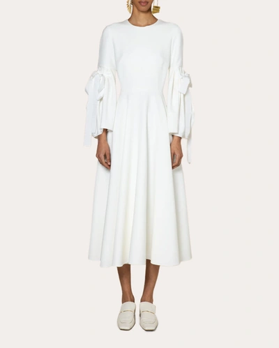 Shop Roksanda Women's Calmina Midi Dress In White