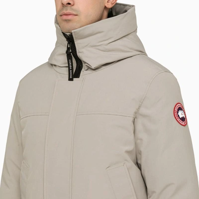 Shop Canada Goose Limestone Langford Parka Jacket In Grey