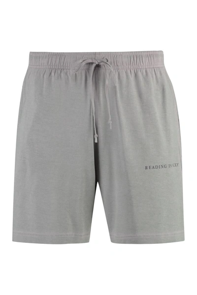 Shop Acne Studios Cotton Bermuda Shorts In Grey