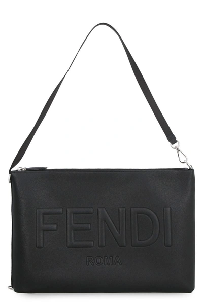 Shop Fendi Pc Pouch In Black