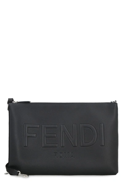 Shop Fendi Pc Pouch In Black