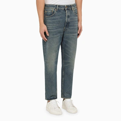 Shop Golden Goose Deluxe Brand Slim Cropped Jeans In Blue