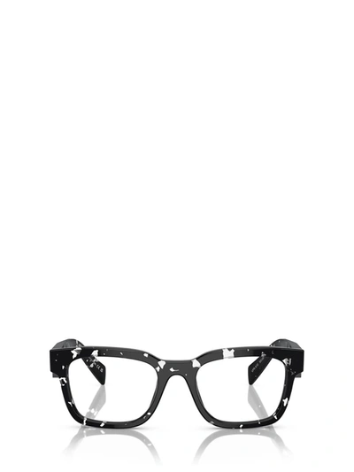 Shop Prada Eyewear Eyeglasses In Havana Black Transparent