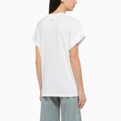 Shop Victoria Beckham Oversize Crew-neck T-shirt In White