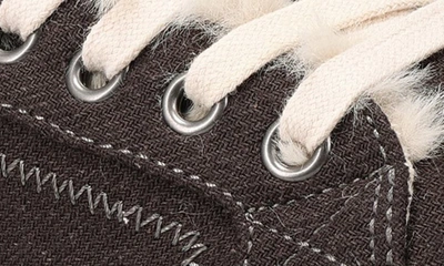Shop Taos Starline Faux Fur Lined Sneaker In Charcoal