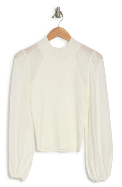 Shop Allsaints Cleo Cotton & Silk Top In White