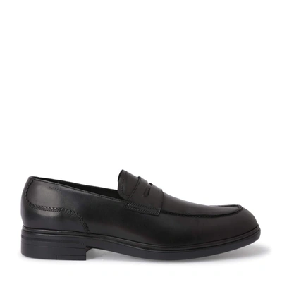 Bally Neffer Men's 6231383 Black Leather Loafers In Black