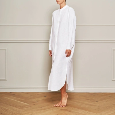 Shop Frette Women's Riviera Nightgown In White