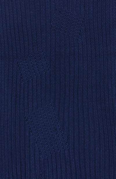 Ugg Ribbed Oversized Knit Scarf In Navy