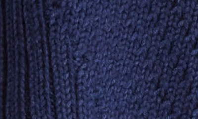 Ugg Ribbed Oversized Knit Scarf In Navy