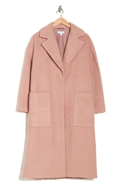 Topshop blush shop brushed coat