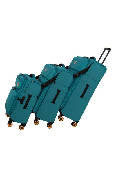 Shop It Luggage Simultaneous 20-inch Softside Spinner Luggage In Harbour Blue