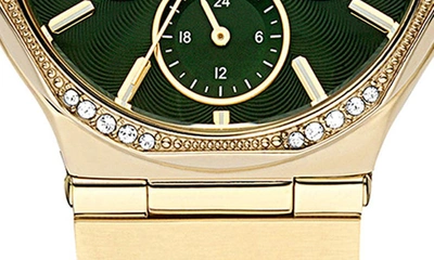 Shop Cerruti 1881 Rendinara Swarovski Crystal Embellished Bracelet Watch, 34mm In Gold