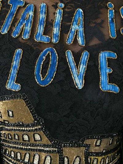 Shop Dolce & Gabbana 'italia Is Love' Gown