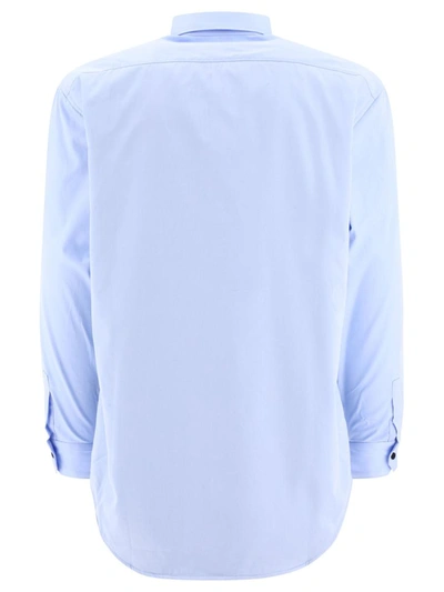 Shop Gr10k "poplin Polartec®" Shirt In Blue
