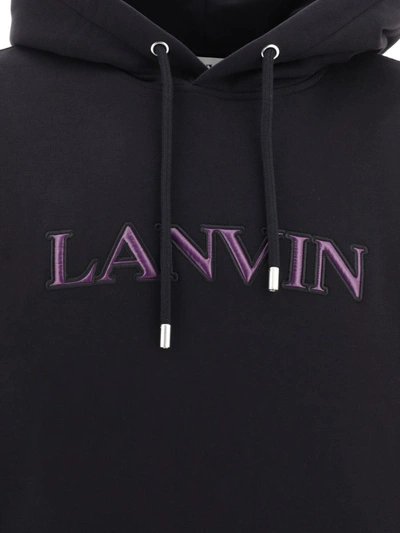 Shop Lanvin "puffer " Hoodie In Black