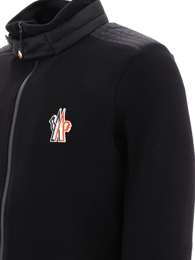 Shop Moncler Grenoble Fleece Jacket In Black