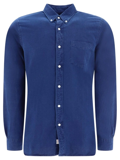 Shop Rrl By Ralph Lauren "indigo Oxford" Shirt In Blue