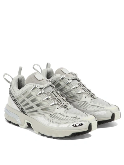 Shop Salomon "acs Pro" Sneakers In Grey