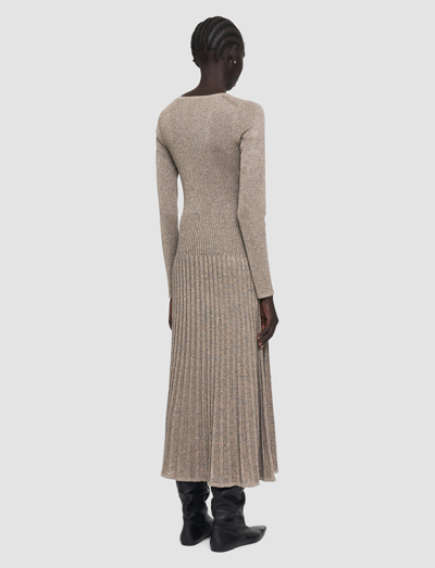 Joseph Lurex Knit Dress In Metallic Spark