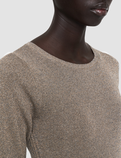 Joseph Lurex Knit Dress In Metallic Spark